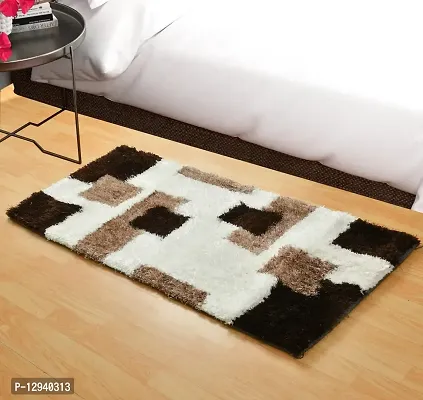 Shopgallery Furnishing Super Soft Modern Designer Polyester Soft Indoor Anti Slip Shaggy Area Rug Carpet Kalin for Dining Room, Bedroom ( 18 X 28 Inch , Multi_ 15 )