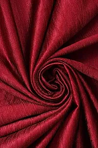 shopgallery 4 x 7 feet Red Polyester Blackout Door Curtain (Pack Of 3)-thumb3