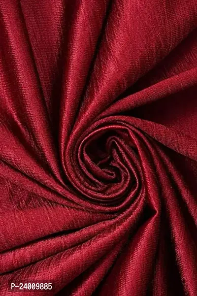 shopgallery 4 x 7 feet Red Polyester Blackout Door Curtain (Pack Of 3)-thumb4