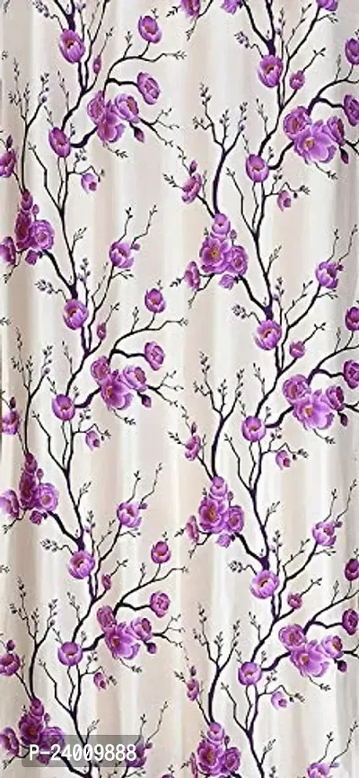 shopgallery 4 x 7 feet Purple Polyester Blackout Door Curtain (Pack Of 3)-thumb3