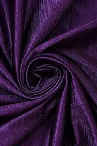 shopgallery 4 x 7 feet Purple Polyester Blackout Door Curtain (Pack Of 3)-thumb3