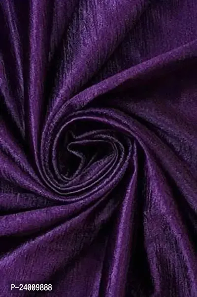 shopgallery 4 x 7 feet Purple Polyester Blackout Door Curtain (Pack Of 3)-thumb4