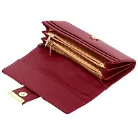 Sadia Casual Formal Clutch/Wallet/Purse for Women (Maroon)-thumb4