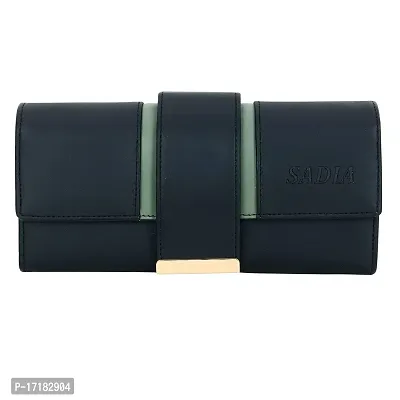 Sadia Casual Formal Clutch/Wallet/Purse for Women (Black)