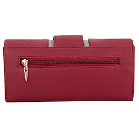 Sadia Casual Formal Clutch/Wallet/Purse for Women (Maroon)-thumb3