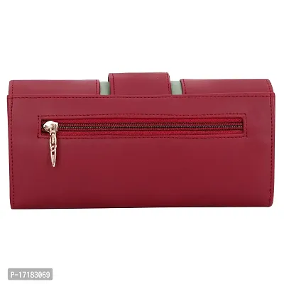 Sadia Casual Formal Clutch/Wallet/Purse for Women (Maroon)-thumb4