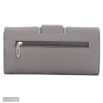 Sadia Casual Formal Clutch/Wallet/Purse for Women (Grey)-thumb4