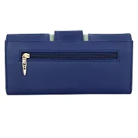 Sadia Casual Formal Clutch/Wallet/Purse for Women (Blue)-thumb3