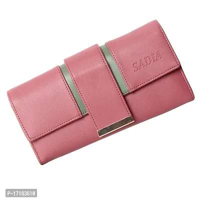 Sadia Casual Formal Clutch/Wallet/Purse for Women (Pink)-thumb0