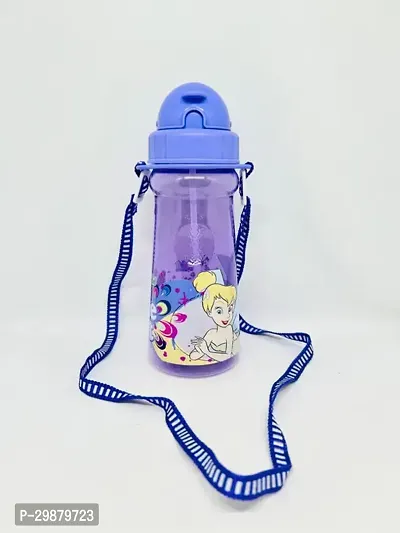 Trendy 500ML water bottle with Straw  Belt for kids School Bottle Picnic Bottle Sipper Bottle Kids waterbag Pack of 1-thumb0