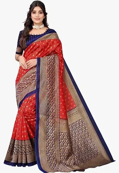 Elegant Art Silk Saree with Blouse piece