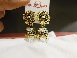 Beautiful Daily Wear Mini Jhumkas For Girls  Women-thumb1