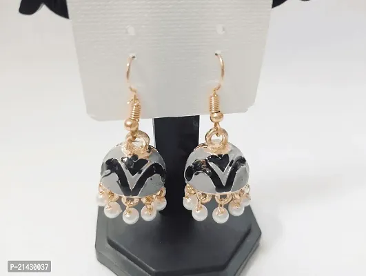 Beautiful Daily Wear Stylish Jhumkas For Girls  Women-thumb3