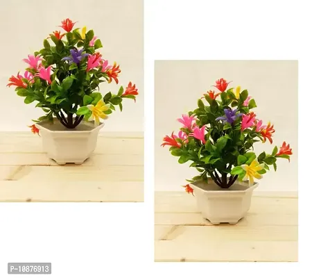 Bonsai Wild Artificial Plant With Pot -Pack Of 2nbsp;,10 cm