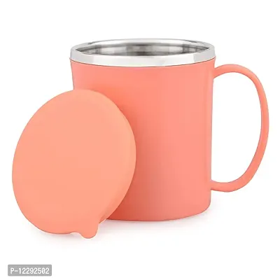 Useful Stainless Steel Double Wall Insulated Tea, Coffee and Milk Mug - 350 ml-thumb0