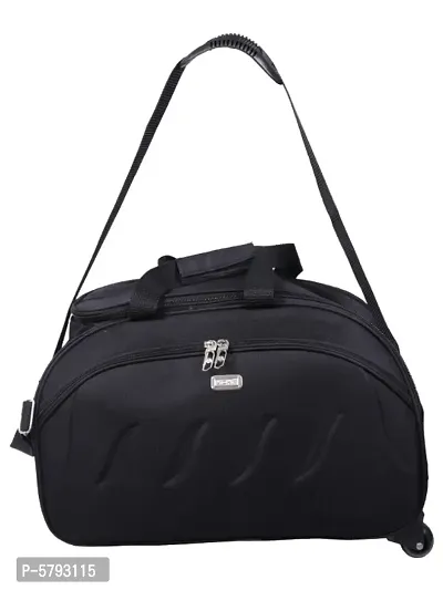 Polyester Duffel bag with two wheels without trolley-thumb0