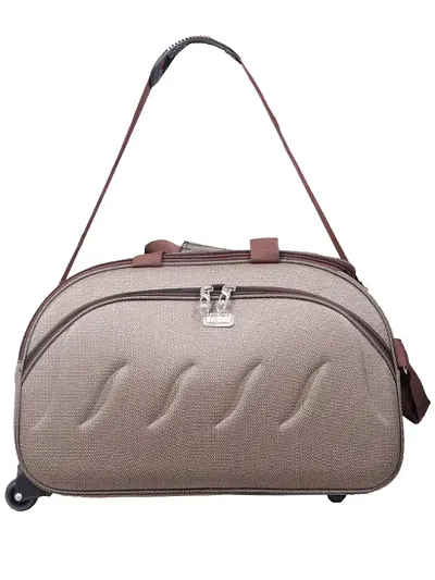 Stylish Polyester Duffel bag with two wheels without trolley