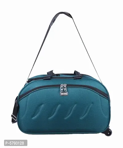 Polyester Duffel bag with two wheels without trolley
