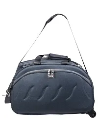 Polyester Duffel bag with two wheels without trolley-thumb1