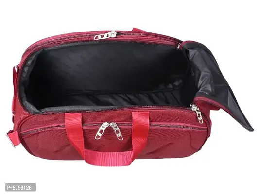 Polyester Duffel bag with two wheels without trolley-thumb2