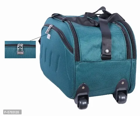 Polyester Duffel bag with two wheels without trolley-thumb3