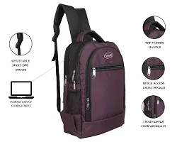 Casual Laptop Bag/Backpack for Men Women Boys Girls/Office School College Teens  Students (PURPLE)-thumb1