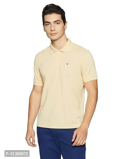 Comfortable Beige Cotton Blend Polos For Men-thumb0