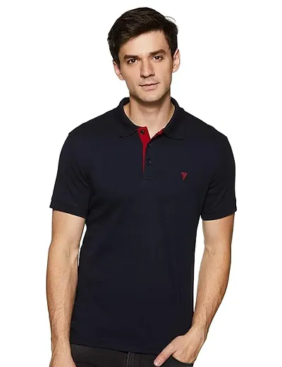 Reliable Blend Solid Tshirt For Men