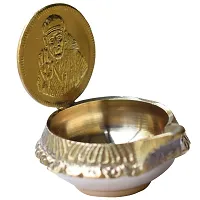 Store45 Shirdi Sai Baba Vilakku Deepam Brass, Oil Puja Lamp-thumb1