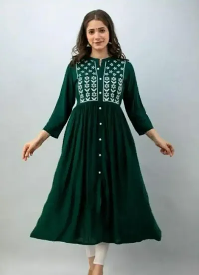 Stylish Fancy Rayon Kurta For Women