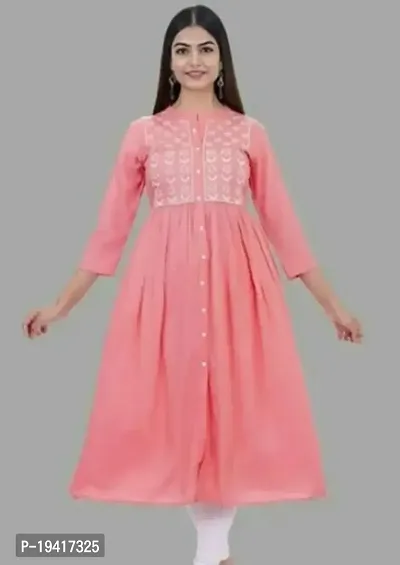 Stylish Fancy Rayon Kurta For Women-thumb0