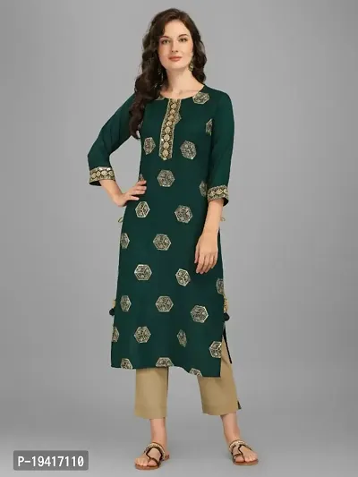 Stylish Fancy Viscose Rayon Kurta For Women-thumb0