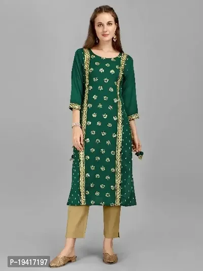 Stylish Fancy Viscose Rayon Kurta For Women-thumb0