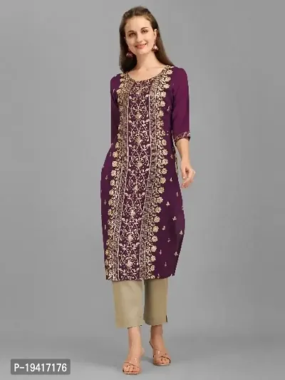 Stylish Fancy Viscose Rayon Kurta For Women-thumb0