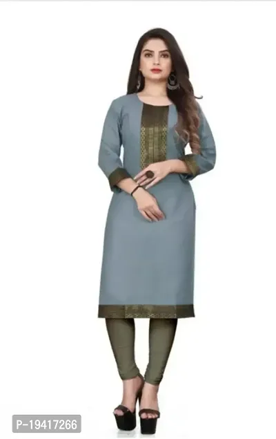 Stylish Fancy Cotton Slub Kurta For Women