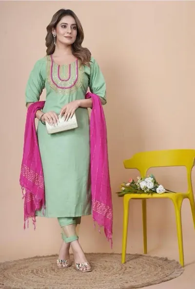 Fancy Rayon Kurta Set For Women