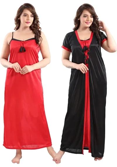 Comfortable Satin Nighty For Women