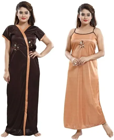 TRENDY SATIN NIGHTY 2PCS