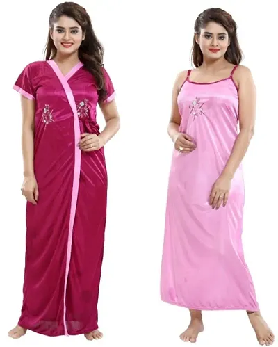 MAHALAXMI SATIN 2PCS NIGHTY