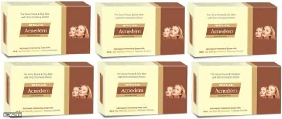 Premium Quality New Acnedem Vitamin Tea Tree Acne Prone And Oily Skin Soap 6 X 75 G