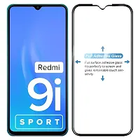 Knotyy Tempered Glass Screen Protector Compatible for Redmi 9i Sport with Edge to Edge Coverage for Redmi 9i Sport - (Black, pack of 2)-thumb3