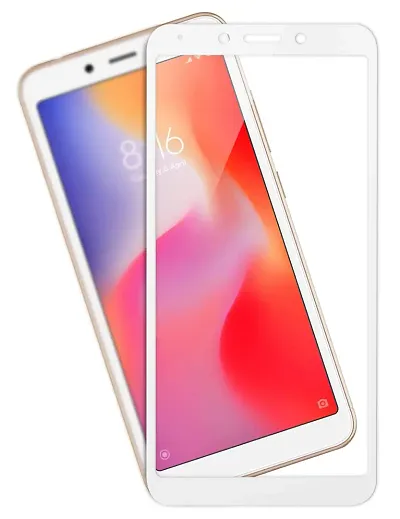 Knotyy Edge to Edge 5D Curved Full Tempered Glass Screen Guard for Xiaomi Redmi 6