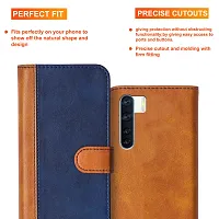 Knotyy Faux Leather Flip Cover for Oppo F15 with Foldable Stand  Cards Slots - Multicolor-thumb1