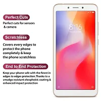 Knotyy Edge to Edge Tempered Glass for Redmi 6 (White) - Full Screen Coverage-thumb1