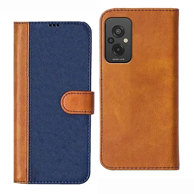 Knotyy Faux Leather Flip Cover for Redmi 11 Prime with Foldable Stand  Cards Slots - Multicolor