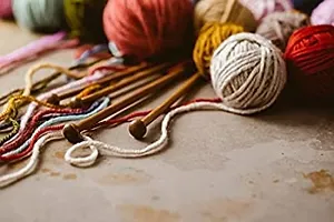 Oswal Knitting Yarn Wool Multi Blue 200gm. Woolen Crochet Yarn Thread. Wool Yarn for Knitting. Woolen Thread.-thumb2