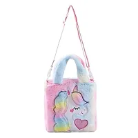 abhiswa Unicorn Toddler Tote Bag, Colorful Plush Princess Cute Unicorn Crossbody Handbags Best Gift for Girls 1-6 Years-thumb4