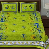 Classic Cotton Printed Bedsheet with Pillow Cover-thumb3