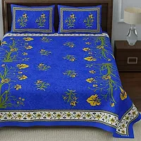 Classic Cotton Printed Bedsheet with Pillow Cover-thumb3