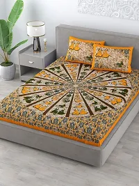 Classic Cotton Printed Bedsheet with Pillow Cover-thumb4